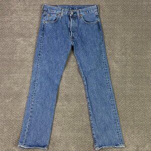 Levi's 501 Jeans Men's 30 x 30 Measures 31 x 29 Blue cotton Button Fly Red Tab